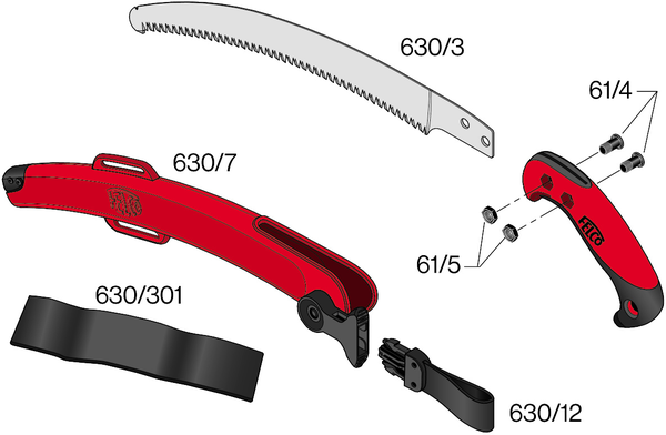 Serrucho Curvo de Corte por Traccion Felco 630